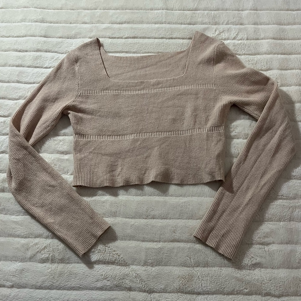 Tan Long Sleeve Top